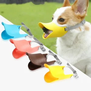 Eendenbekvormige hondensnuit met verstelbaar riempje Zacht siliconen Quick-Release voor veilig en stijlvol gebruik