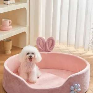 Pluche Huisdierenbed Comfortabel Duurzaam Geschikt Voor Alle Seizoenen Met Verdikte Kussens Voor Diepe Slaap
