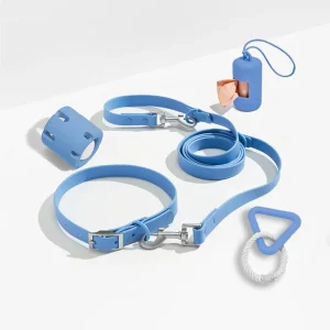 Complete Hondenset - Waterdichte Halsband Leiband Poepzakhouder en Speelgoedset