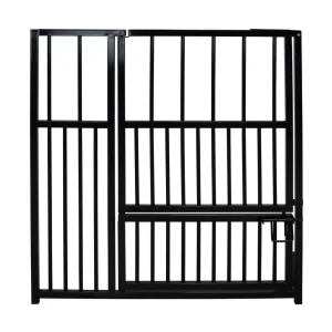 Puppypaneel met dubbele deur Zwart