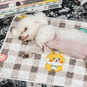 Zachte Slaapdeken Huisdieren Ademend Comfortabel Herbruikbaar Wasbaar Katoen Lichtgewicht Voor Honden en Katten