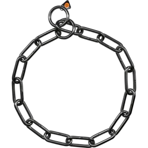 Ketting Lange Schakel Zwart RVS 5 mm