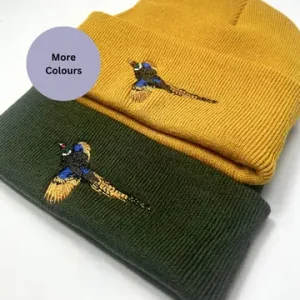 Geborduurde muts met fazant