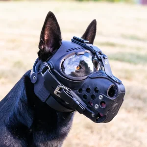 Lederen muilkorf voor K9 Tactical CS 1 helm