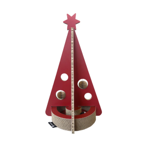 Kattenspeelgoed Christmas Tree rood