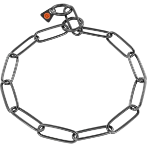 Ketting Lange Schakel Zwart roestvrij staal 3mm