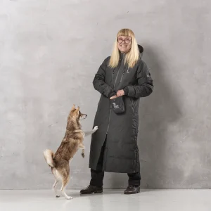 DC Long KeepDry Dog Walker Coat Black-Conner