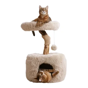 ISLA krabpaal met kattenhuis en kattenmand