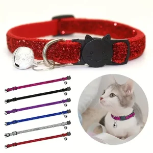 Glitter verstelbare Breakaway veiligheidshalsband voor huisdieren voor honden en katten