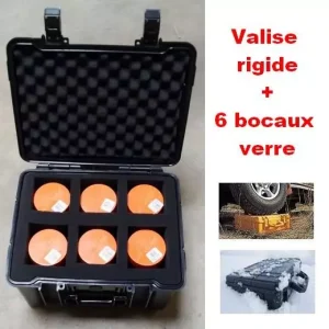 MORIN Rigid Case with 6 Glass Jars